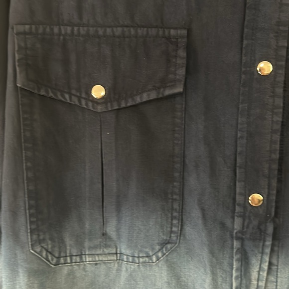 Long ombre, jean shirt - Picture 3 of 3